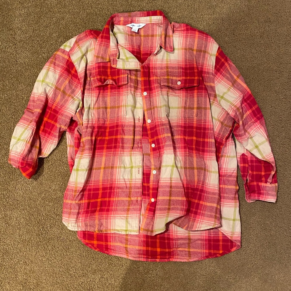 Old Navy Women’s  “Boyfriend” Flannel XXL
